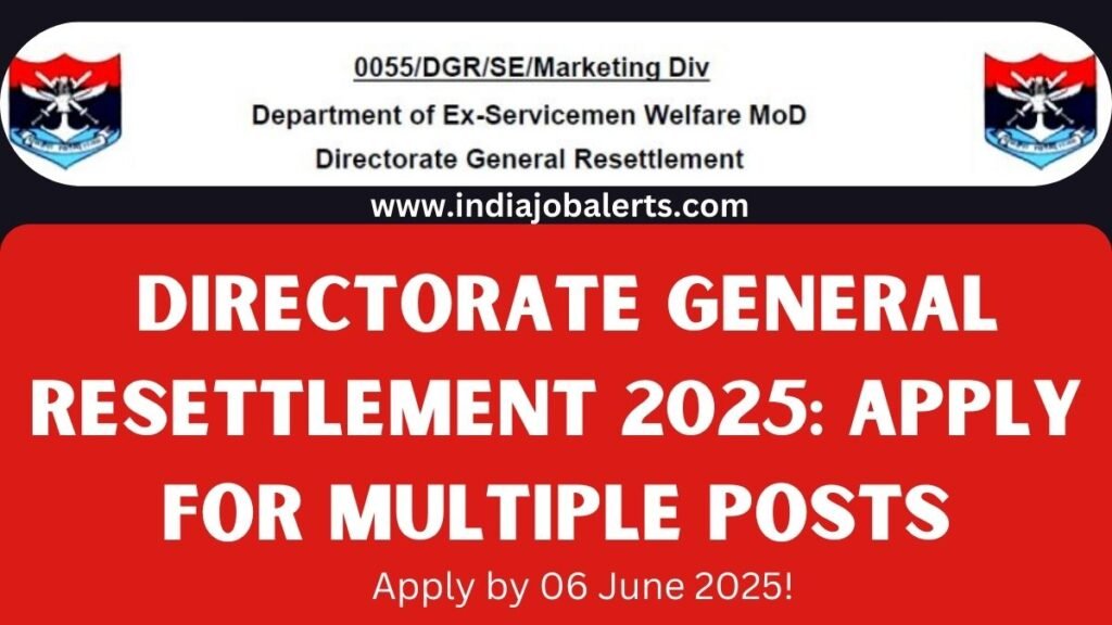 DGR Recruitment 2025