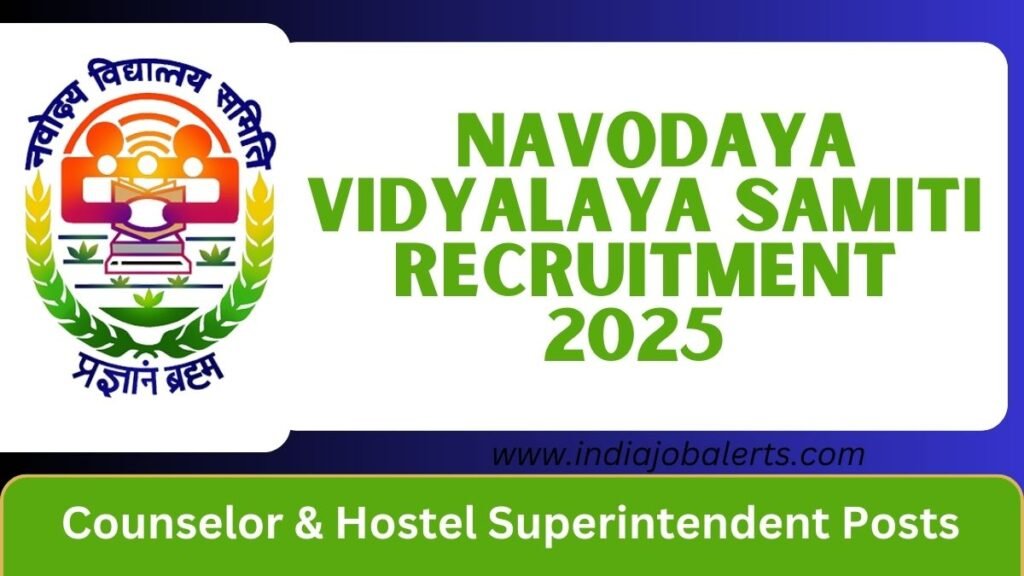 Navodaya Vidyalaya Samiti Recruitment 2025