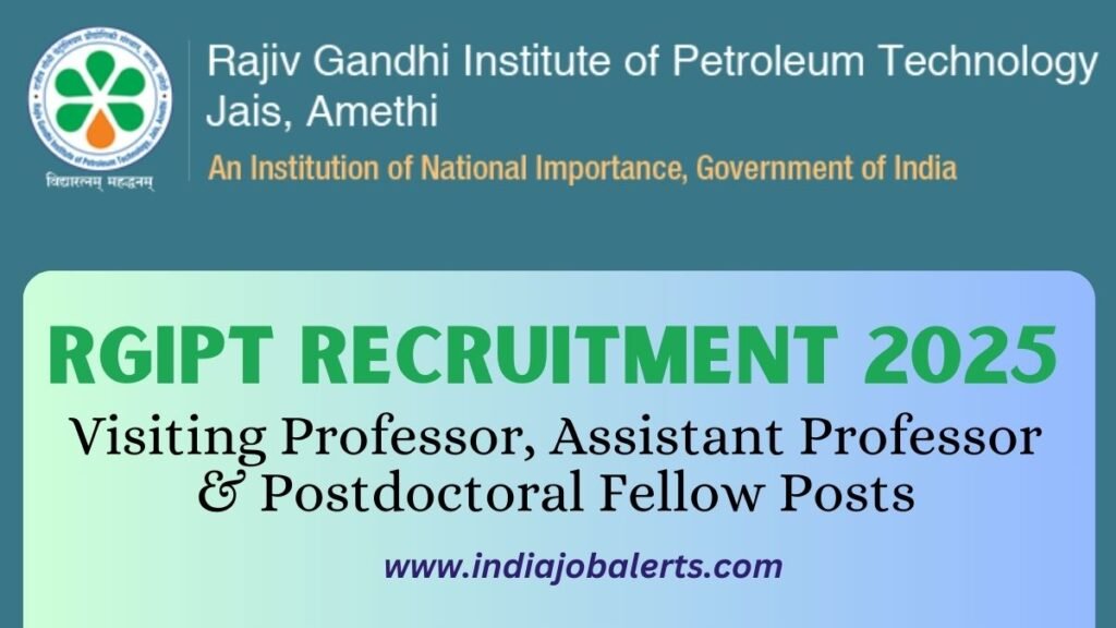 RGIPT Recruitment 2025