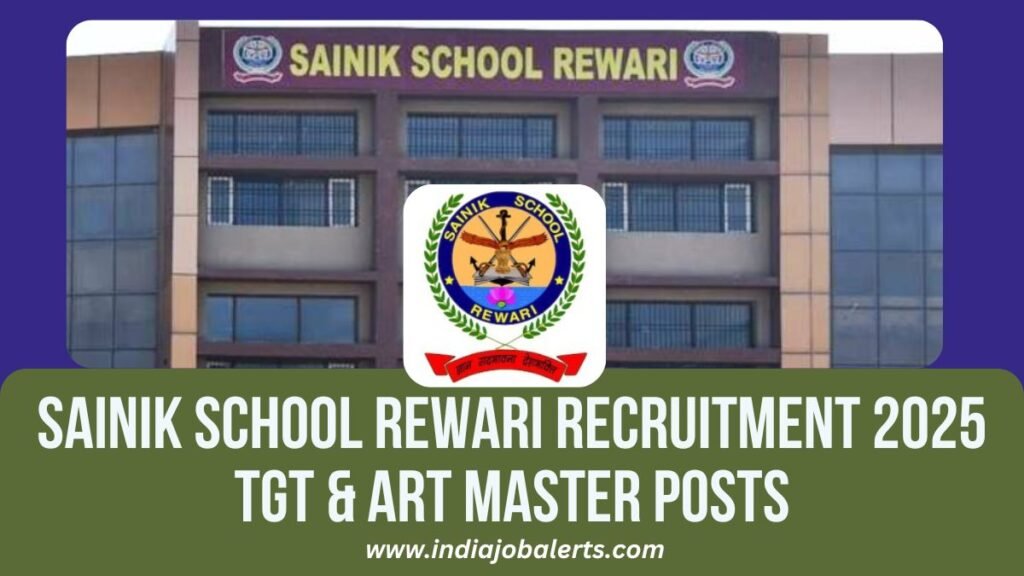 Sainik School Rewari Recruitment 2025