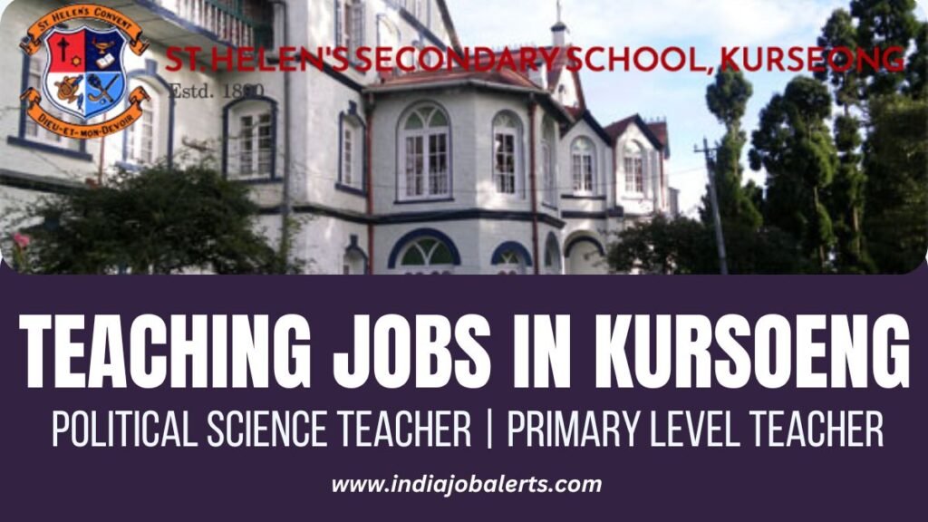Teaching Jobs in Kurseong