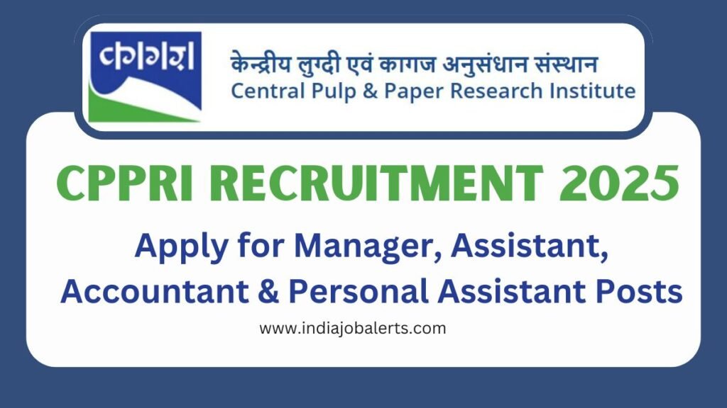 CPPRI Recruitment 2025