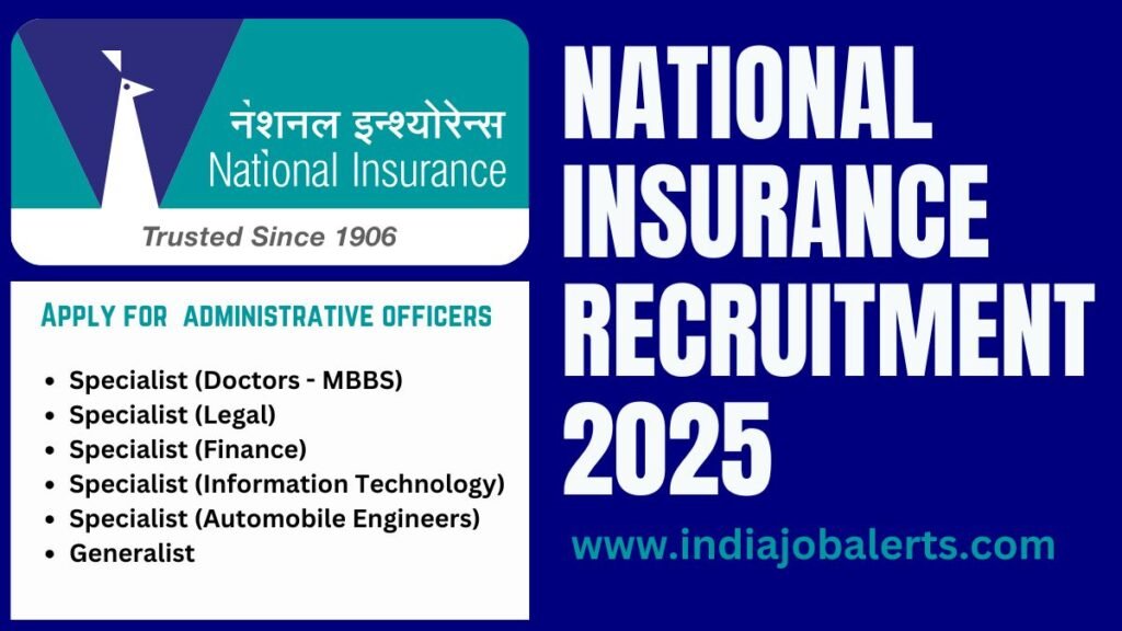 National Insurance Recruitment 2025
