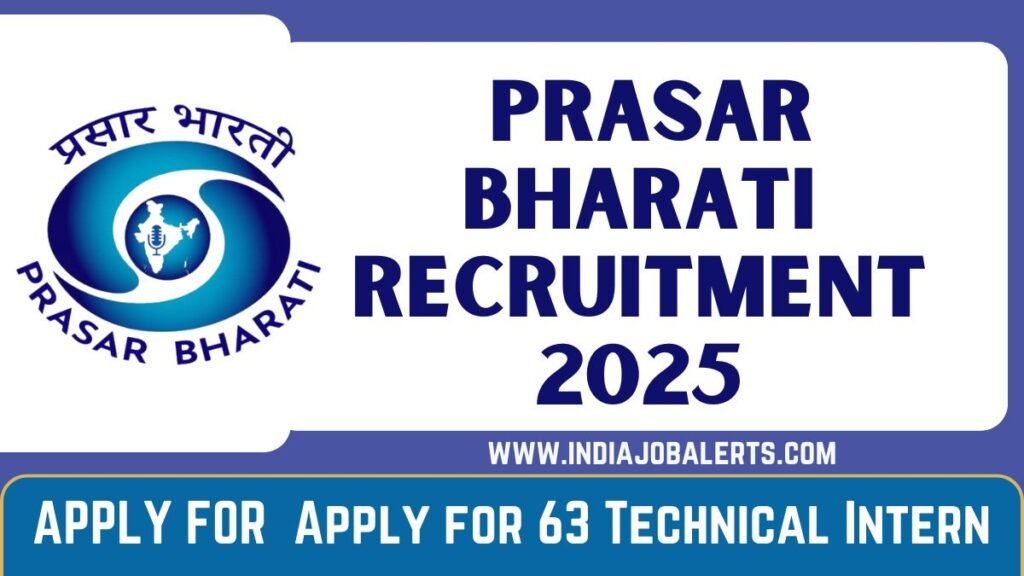 Prasar Bharati Recruitment 2025