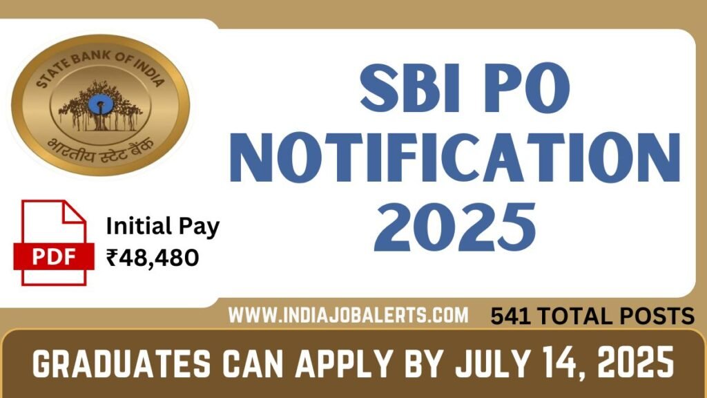 SBI PO Notification 2025