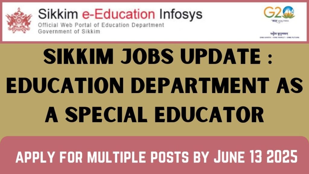 Sikkim Jobs Update