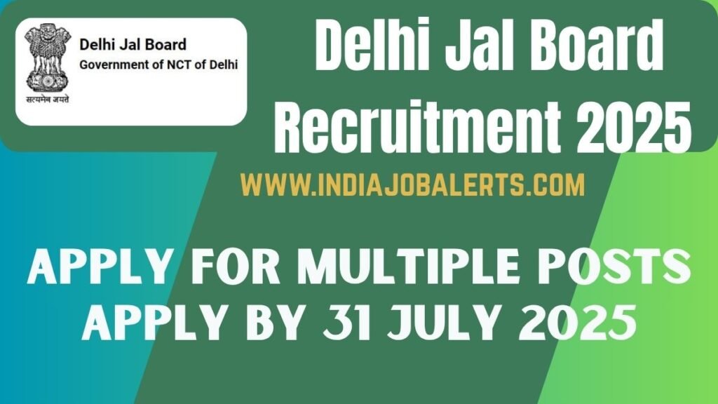 Delhi Jal Board Recruitment 2025