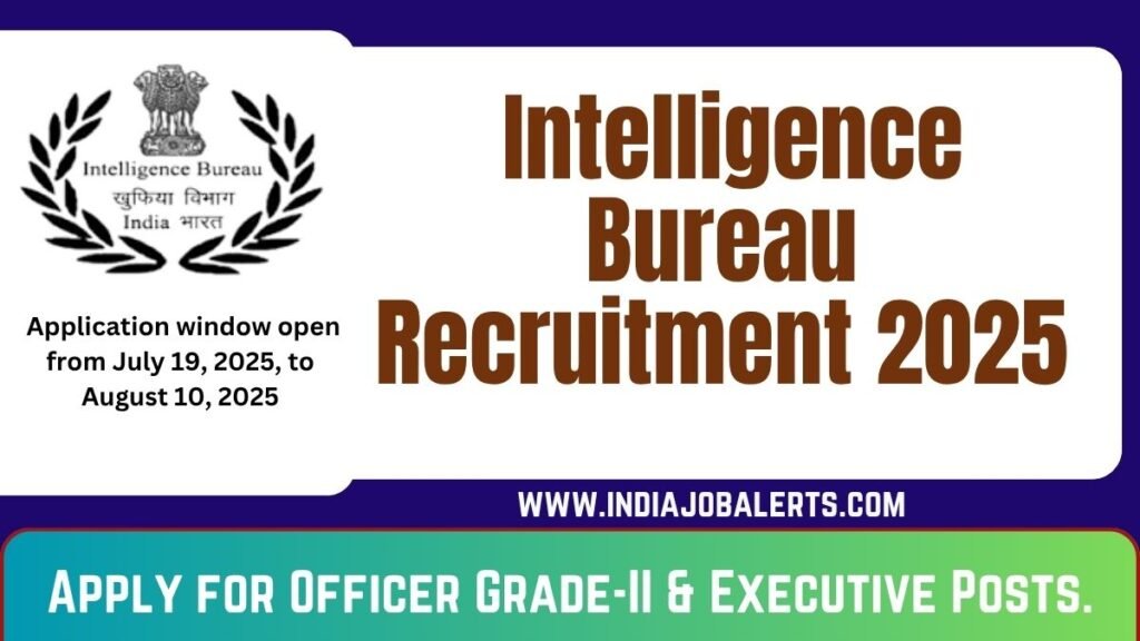 Intelligence Bureau Recruitment 2025