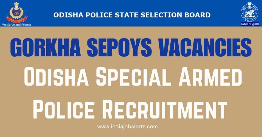 Odisha Special Armed Police Recruitment