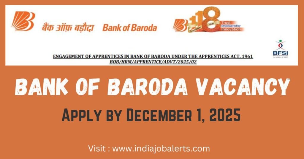 Bank of Baroda Vacancy for Apprentice