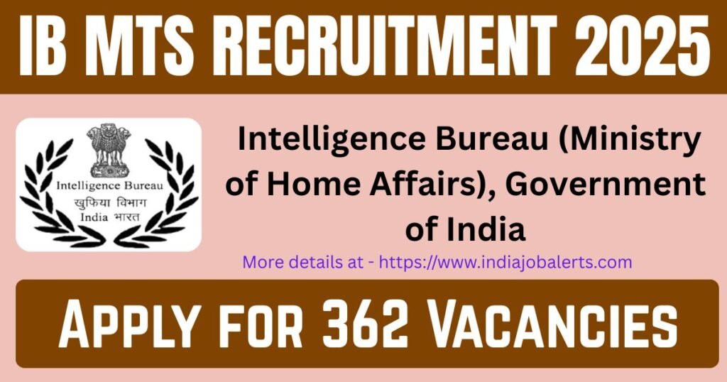 IB MTS Recruitment 2025