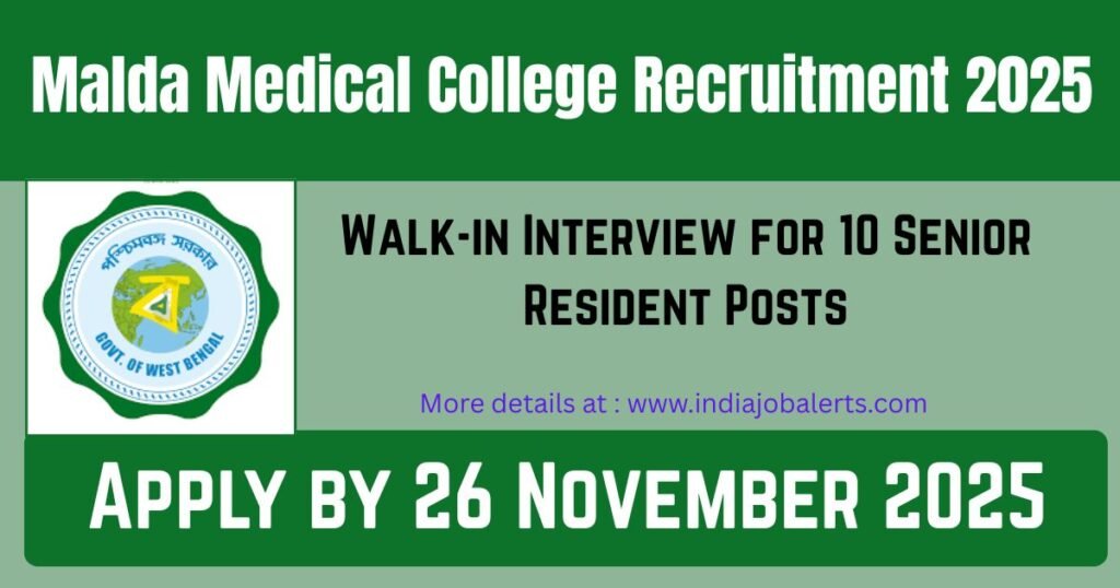 Malda Medical College Recruitment 2025