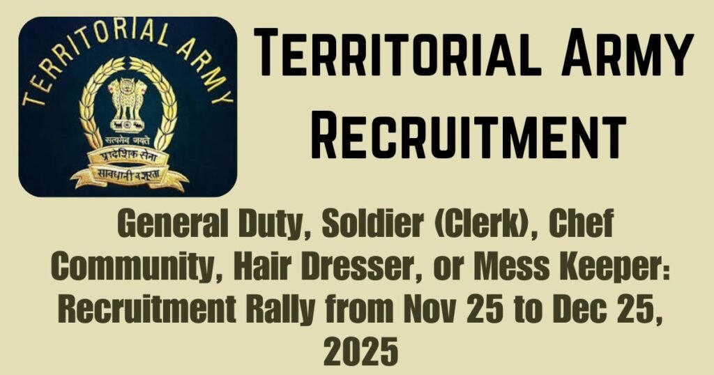 Territorial Army Recruitment