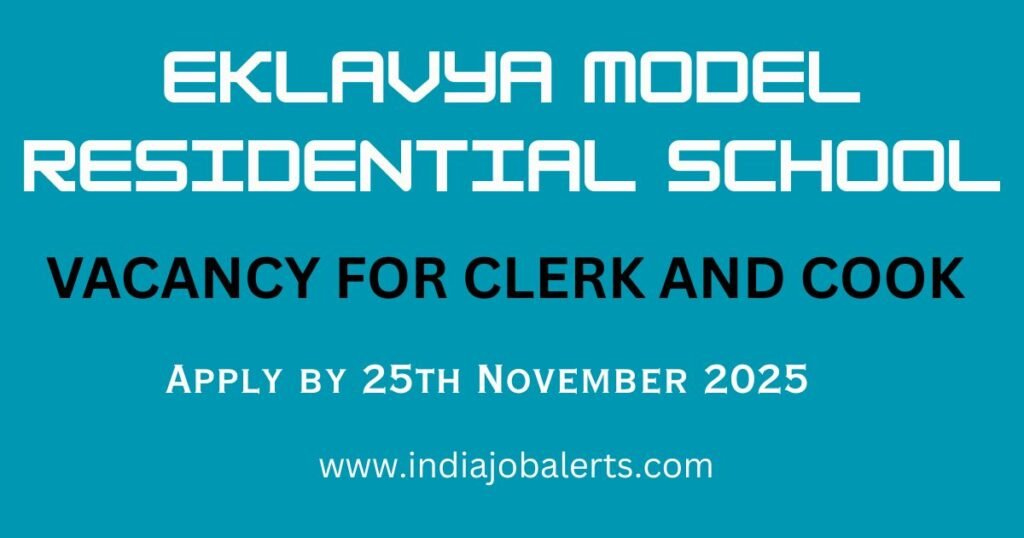 Vacancy at Eklavya Model Residential School