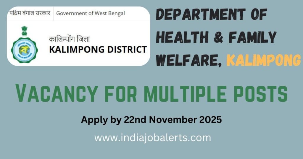 Vacancy for Staff at Kalimpong