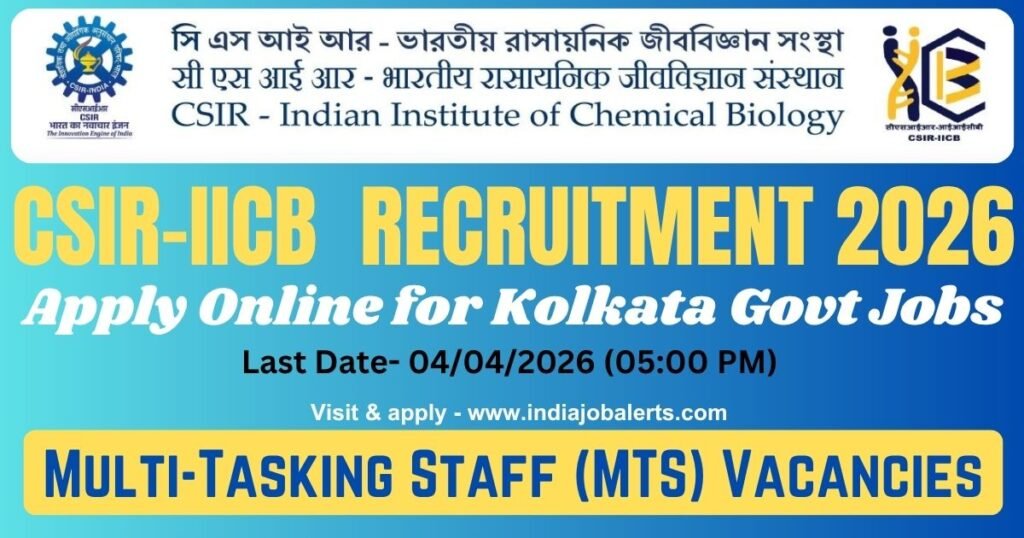 CSIR-IICB Recruitment 2026
