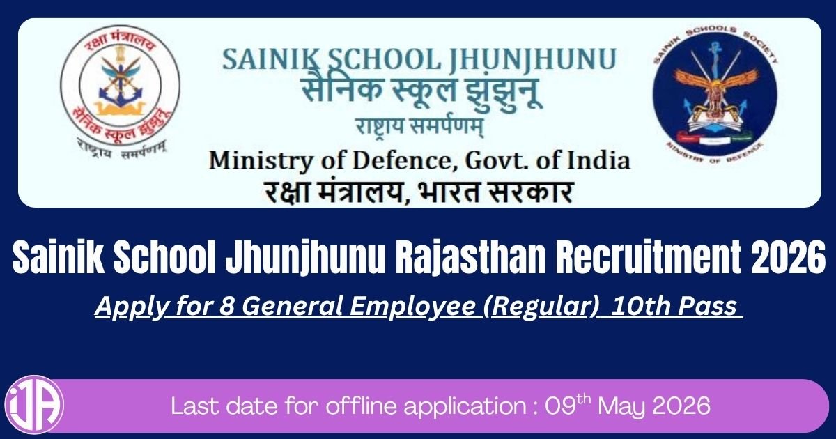 sainik-school-jhunjhunu-general-employee-recruitment-2026