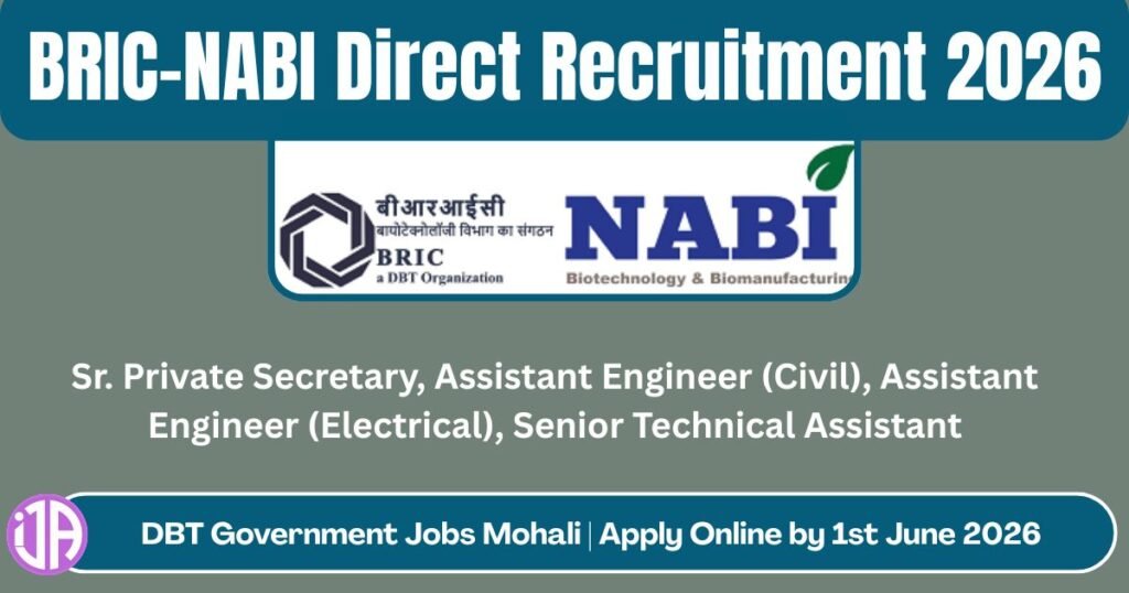 BRIC-NABI Recruitment 2026