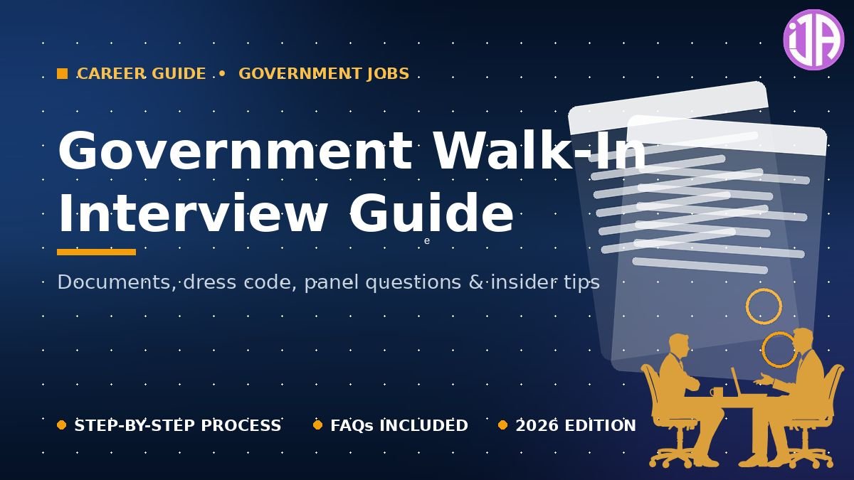 Government Walk-In Interview The Complete 2026 Guide for First-Timers