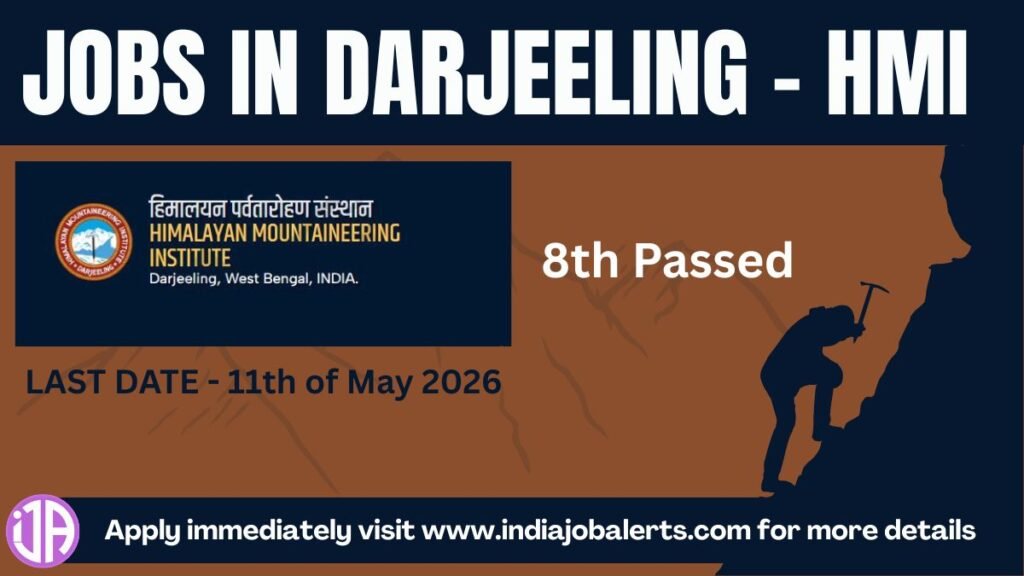 Jobs in Darjeeling  HMI 8th Pass  Jobs Darjeeling