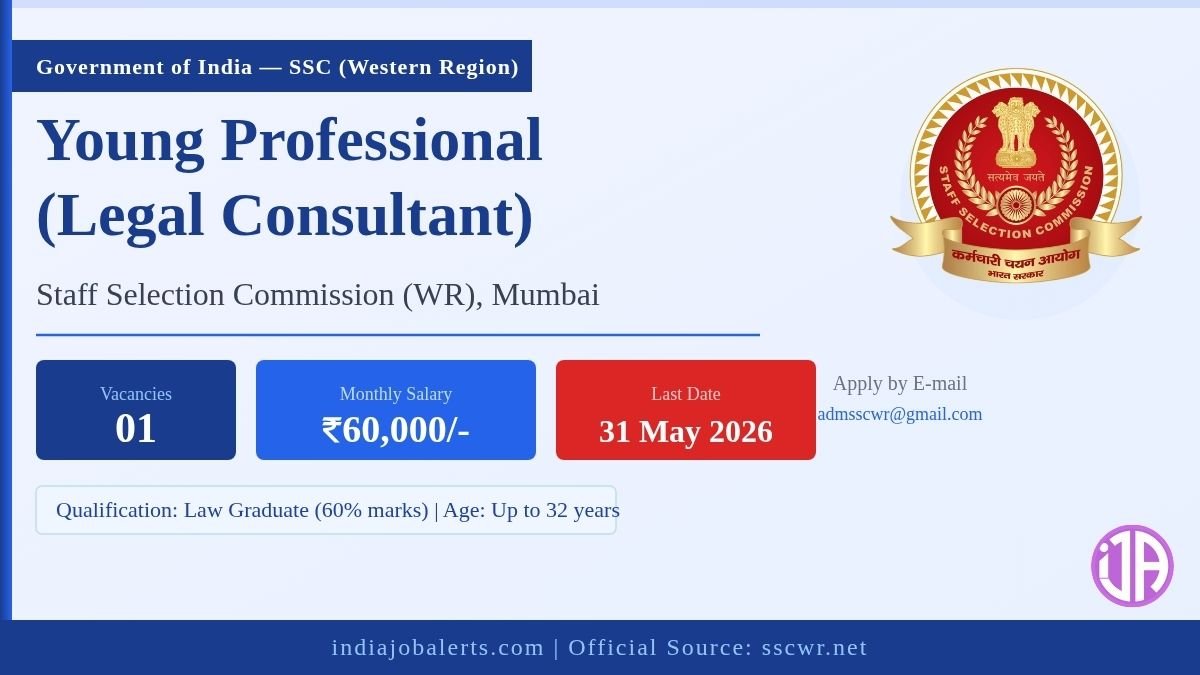 SSC WR Young Professional Legal Consultant 2026