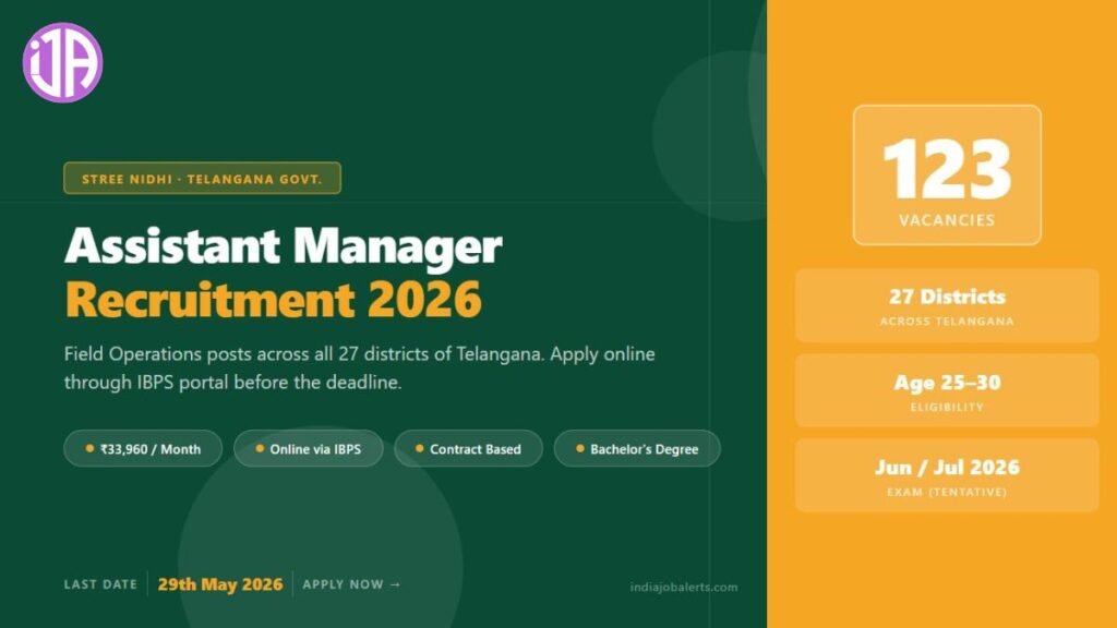 Stree Nidhi Assistant Manager Recruitment 2026