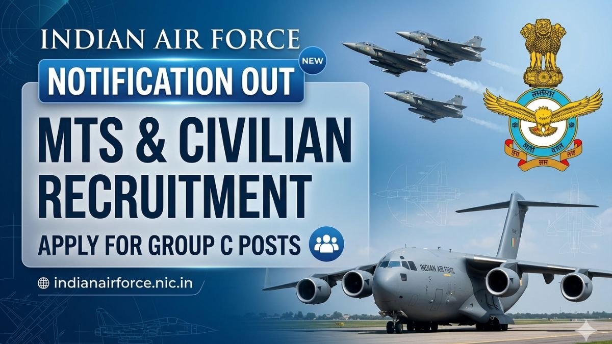 IAF MTS Vacancy 2026 — 10th Pass Govt Jobs - 06 Posts Indian Air Force