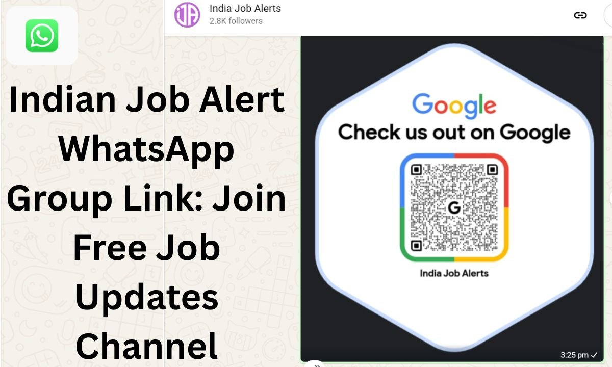 Indian Job Alert WhatsApp Group Link Join Free Job Updates Channel in 2026