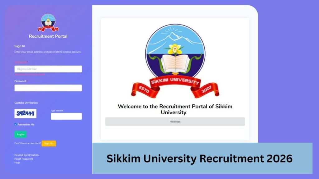 Sikkim University Recruitment 2026: 3 vacancies for Controller of Examinations, Librarian, Internal Audit Officer. Gangtok. Last date: 15.07.2026.