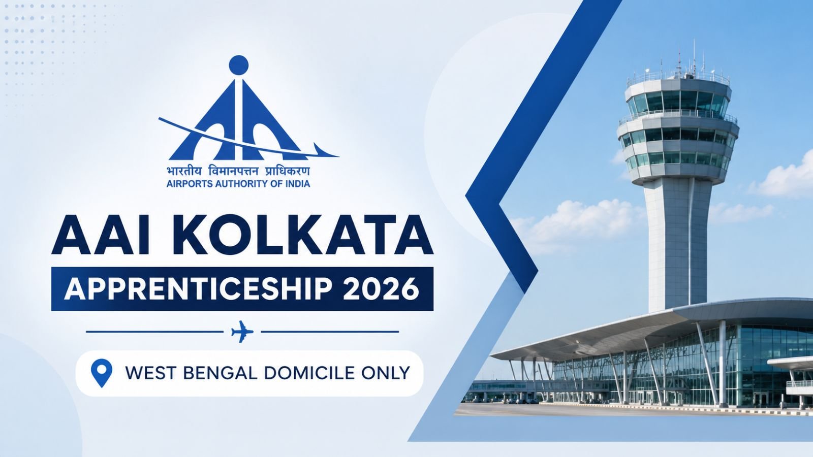 AAI Kolkata Apprenticeship 2026 West Bengal Domicile Candidates Only