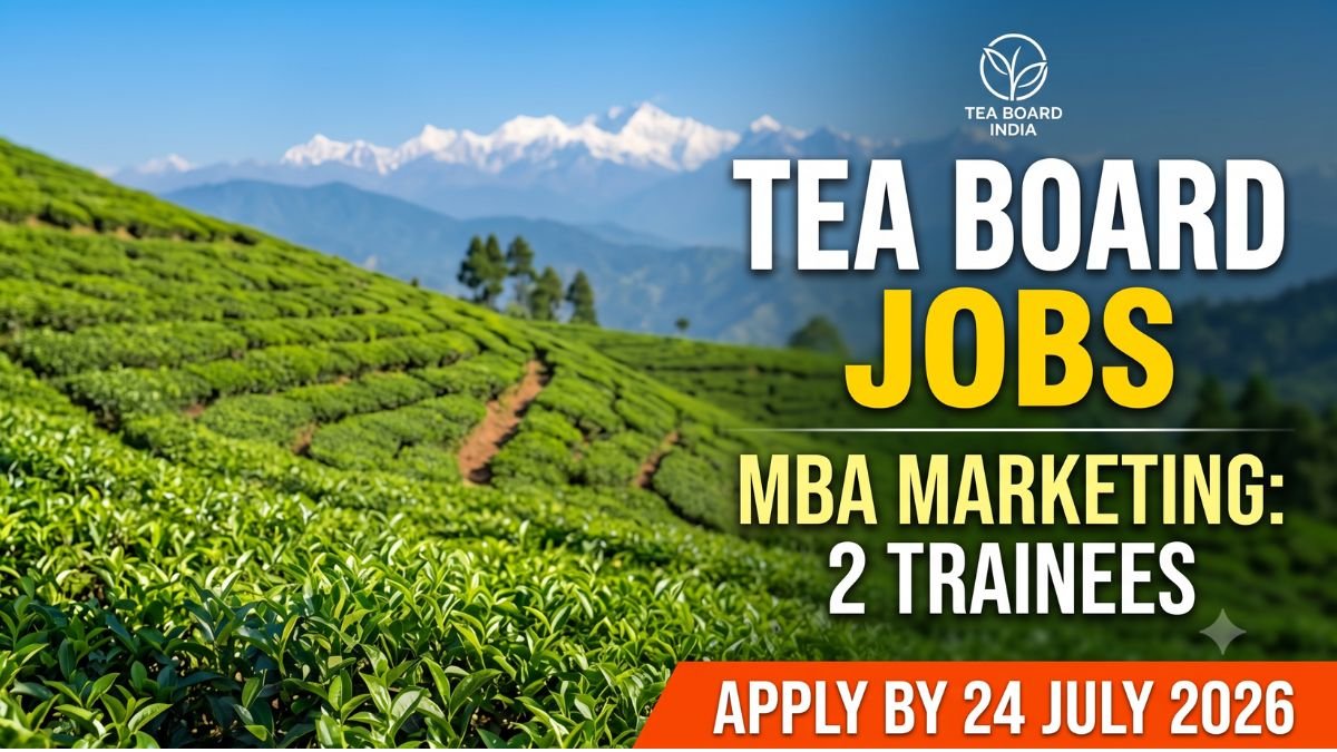 Tea Board India Recruitment 2026 - Management Trainee Posts at teaboard.gov.in