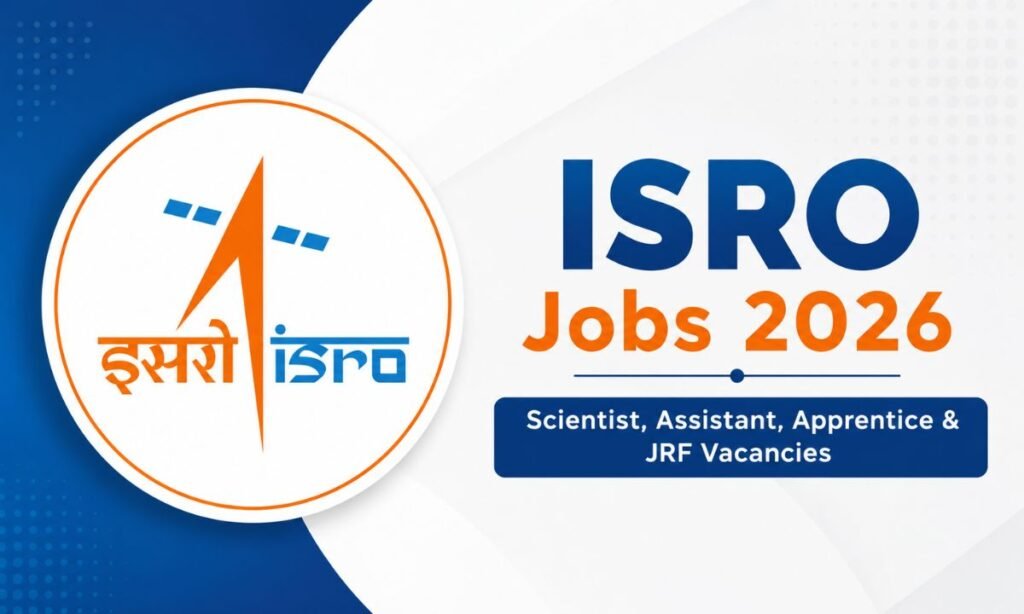 ISRO Recruitment 2026 -Scientist, Assistant, Apprentice & JRF Vacancies  India Job Alerts
