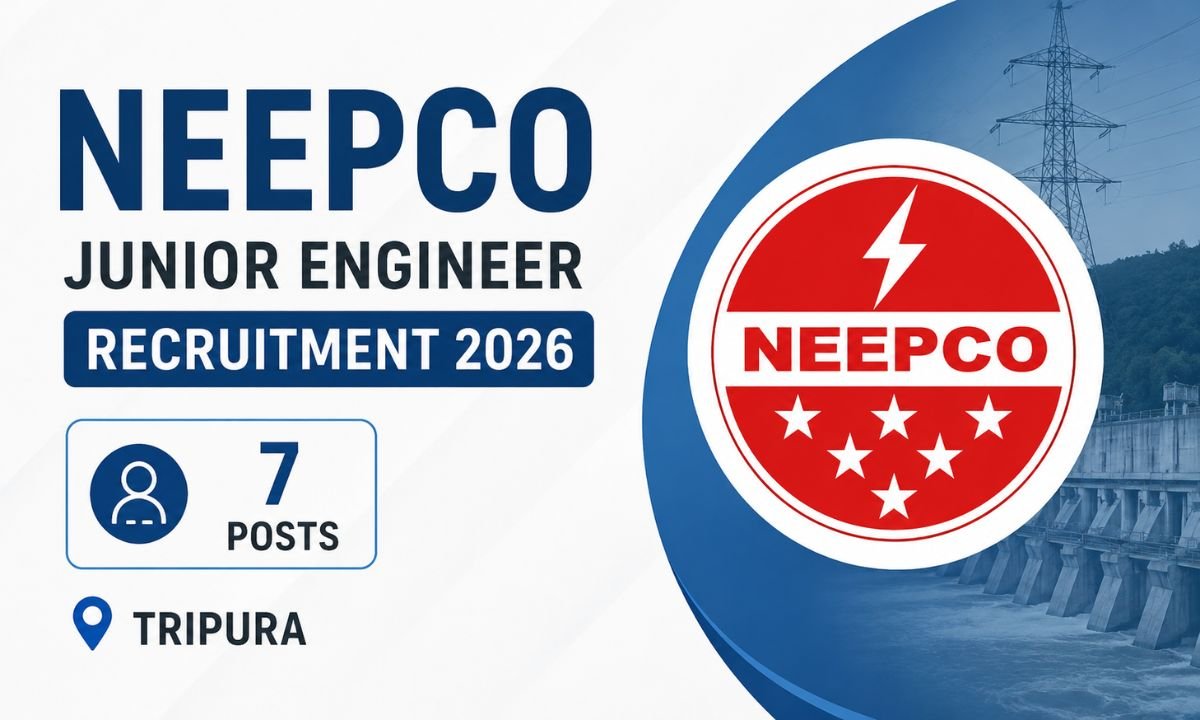 NEEPCO Junior Engineer Recruitment 2026 - 7 Posts Tripura