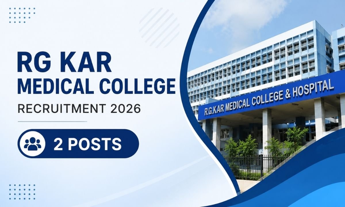 RG Kar Medical College Recruitment 2026 – 2 Posts