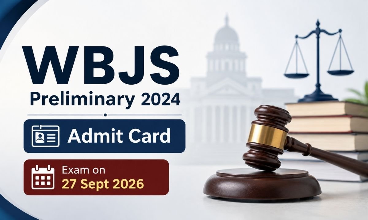 WBJS Preliminary 2024 Admit Card - Exam on 27 Sept 2026 psc.wb.gov.in