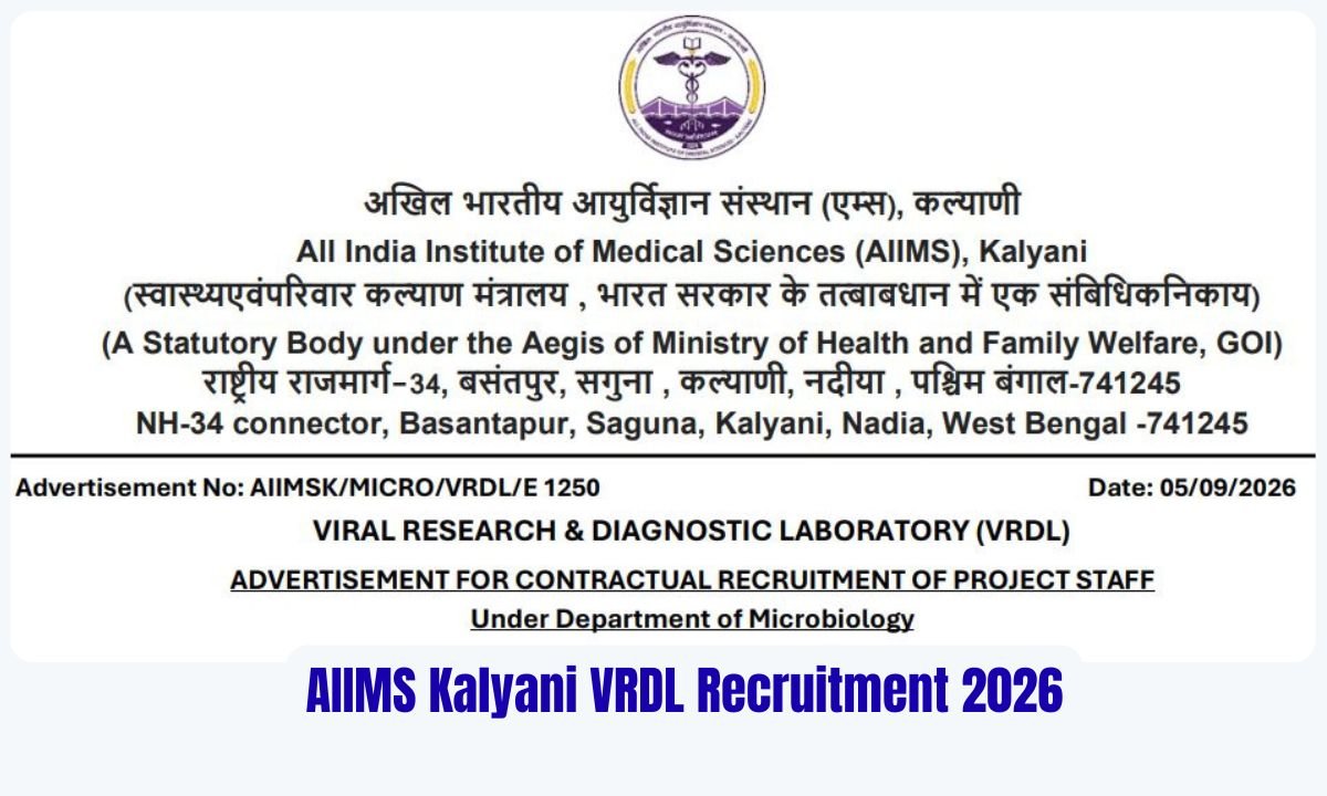 AIIMS Kalyani VRDL Recruitment 2026