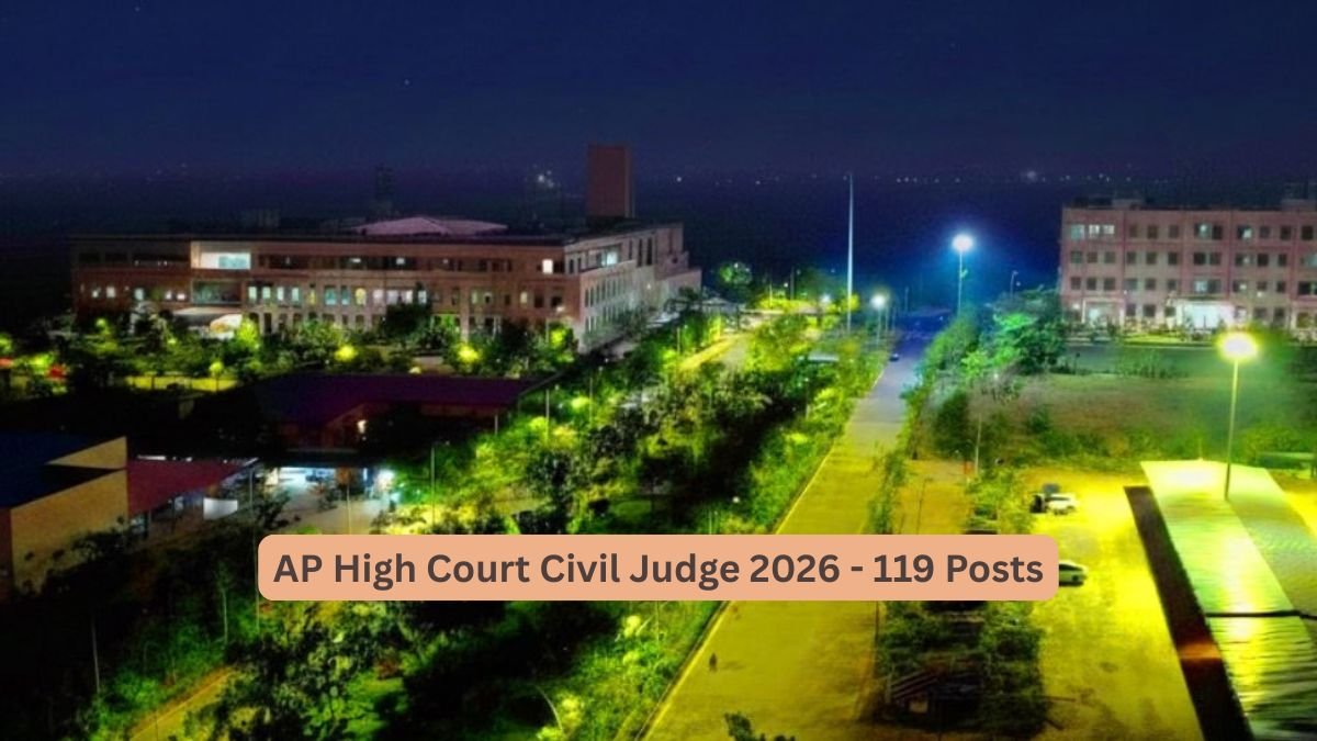 AP High Court Civil Judge 2026 - 119 Posts, Last Date 26 Oct