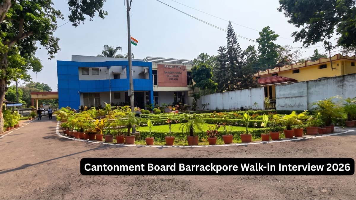 Cantonment Board Barrackpore Walk-in Interview 2026 - Physiotherapist, Radiologist,