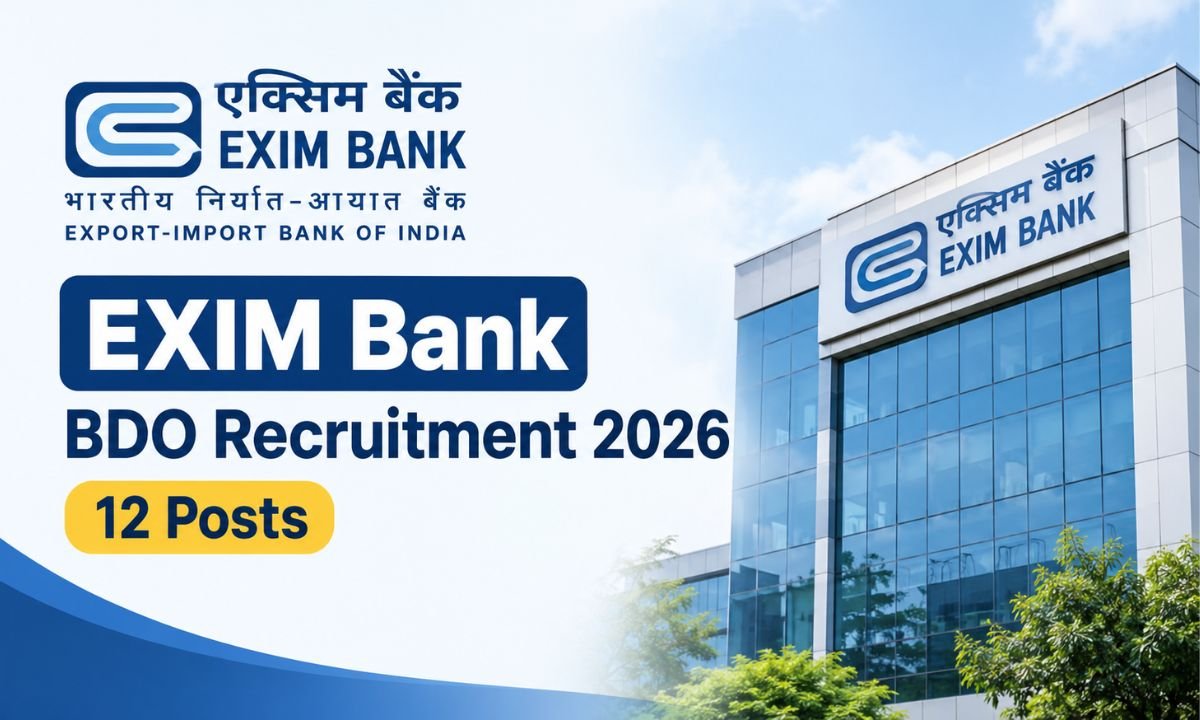 EXIM Bank BDO Recruitment 2026 - 12 Posts