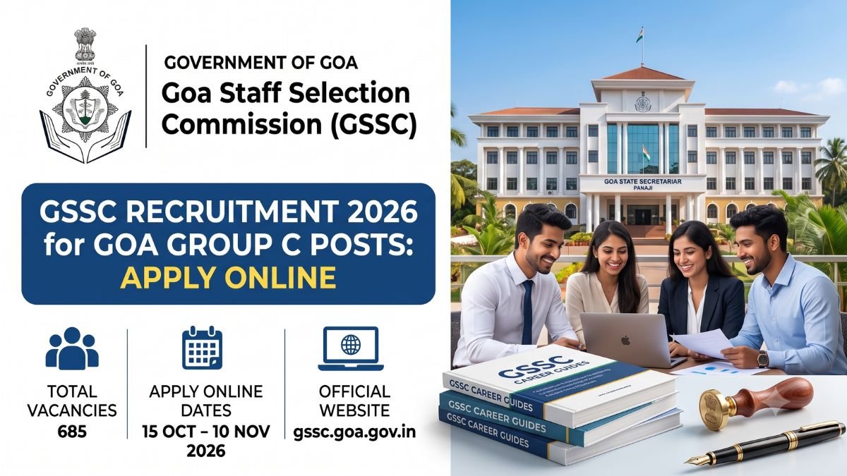 GSSC Recruitment 2026 for Goa Group C Posts Apply Online