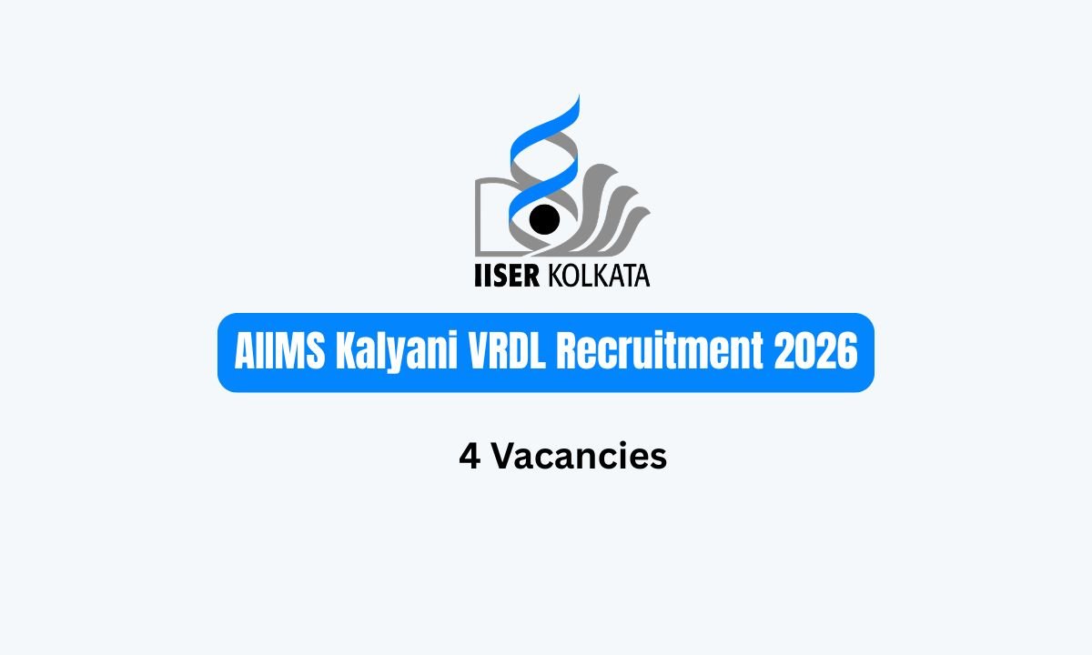 IISER Kolkata Jobs 2026 for 4 Vacancies