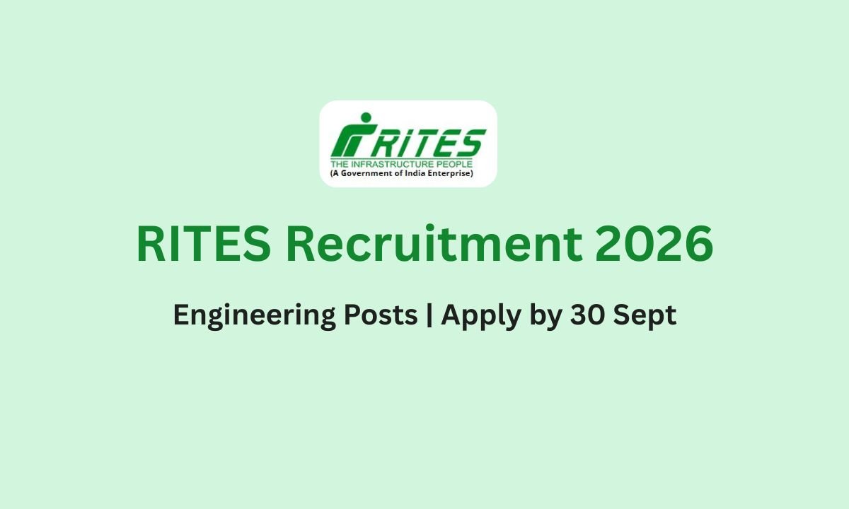 RITES Limited Hires DGM & Assistant Manager (Structural, BIM, Architecture) 2026