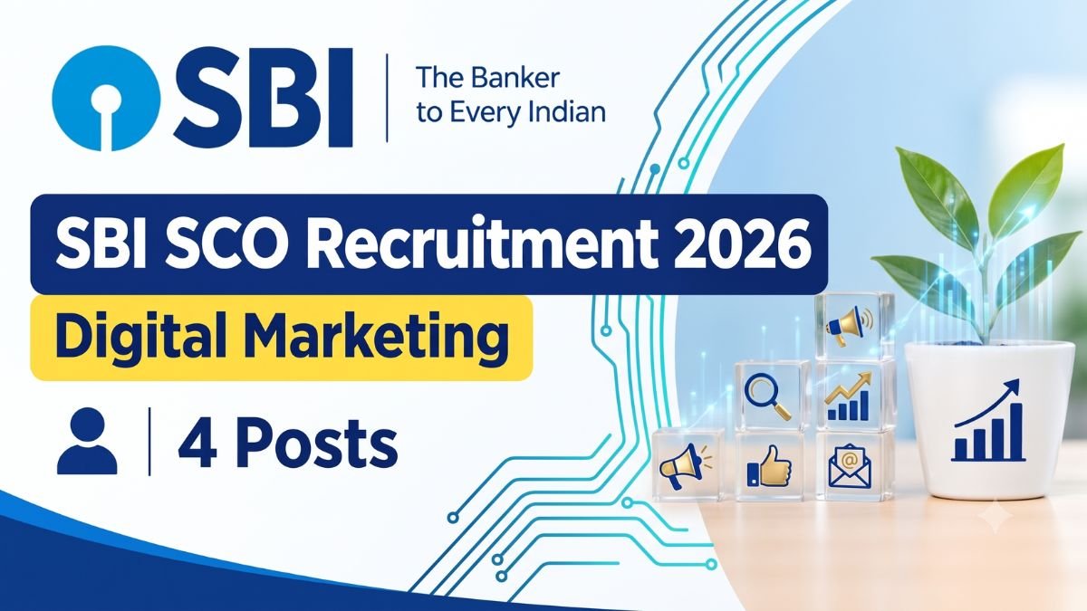 SBI SCO Recruitment 2026 for Digital Marketing 4 Posts -Apply Now