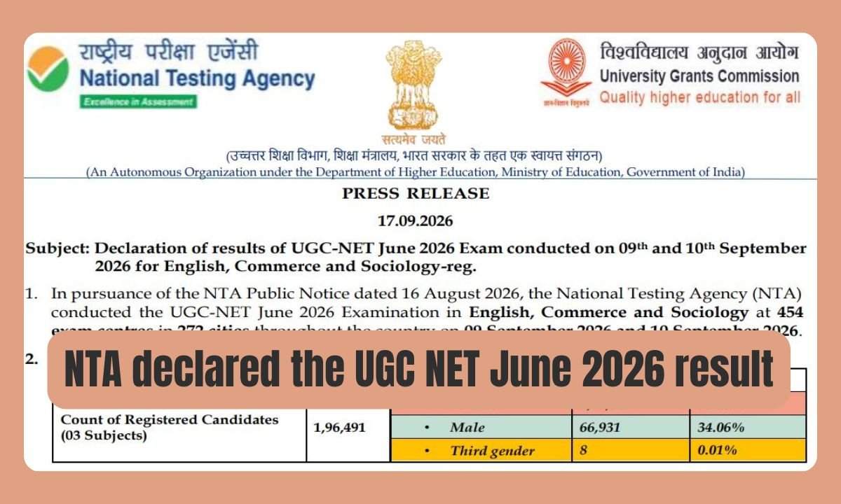 UGC NET Re-Exam Result 2026 English, Commerce, Sociology Out
