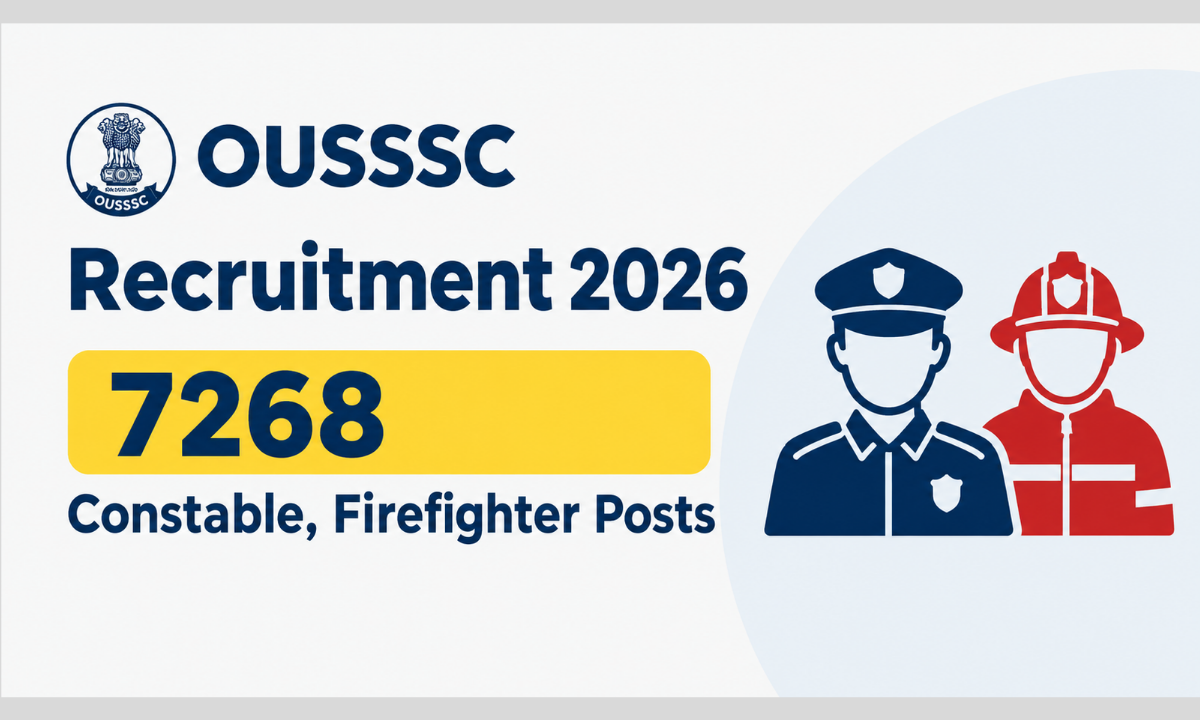 OUSSSC Recruitment 2026: 7268 Constable, Firefighter Postsns
