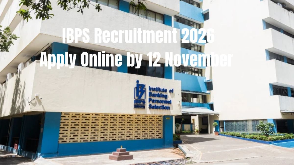 IBPS Recruitment 2026 Apply Online by 12 November