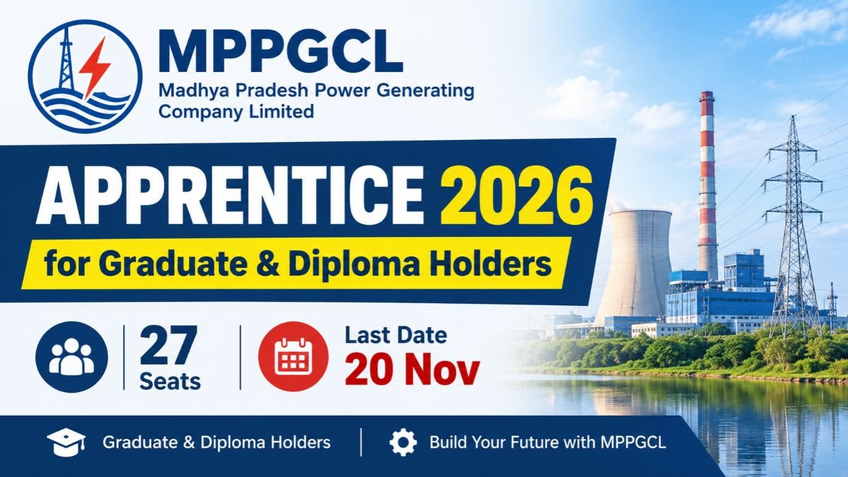 MPPGCL Apprentice 2026 for Graduate & Diploma Holders