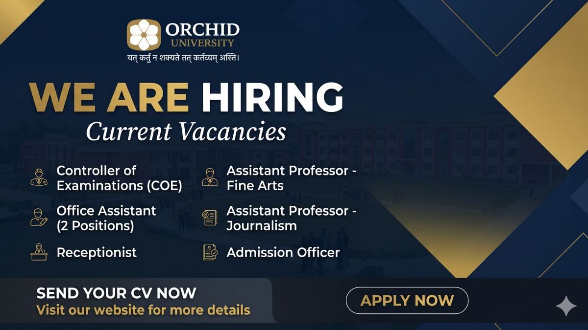 Orchid University Recruitment 2026 - 6 Posts in Sikkim