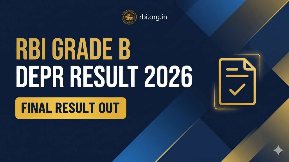 RBI Grade B DEPR Result 2026 Released - Final rbi.org.in