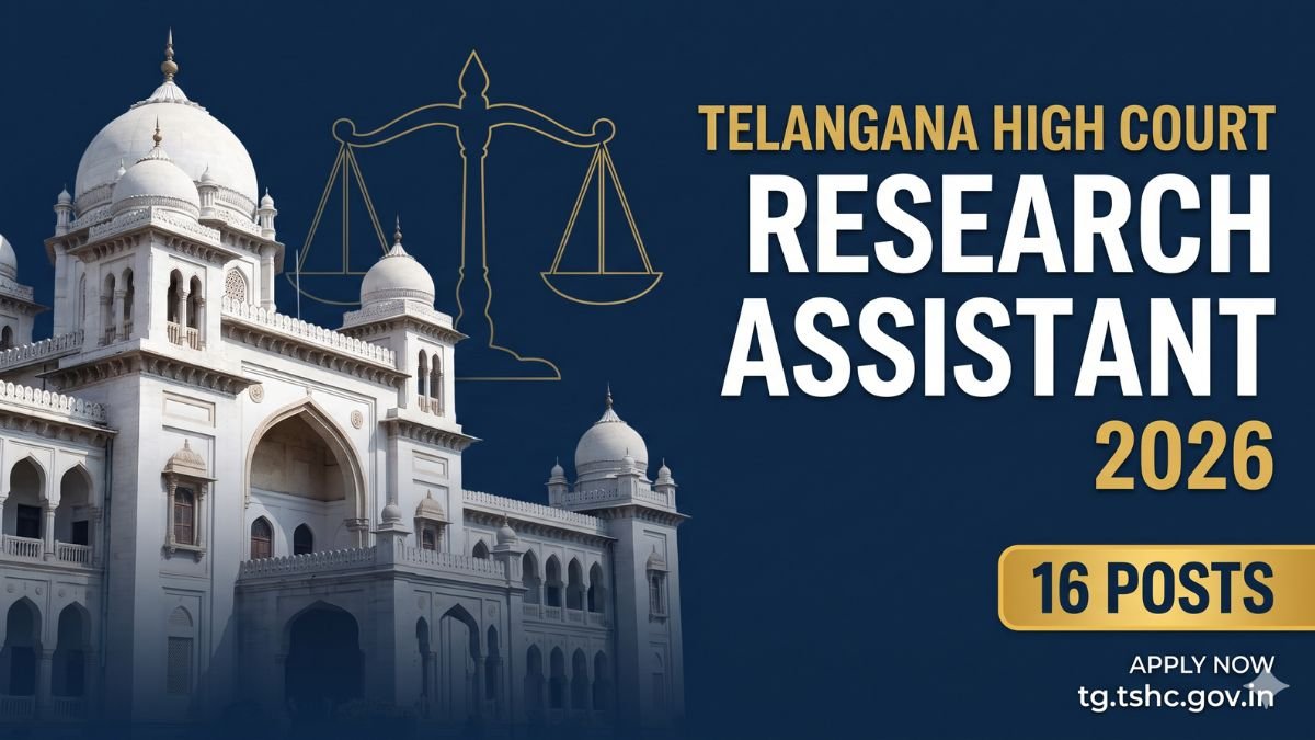 Telangana High Court Research Assistant 2026 16 Posts